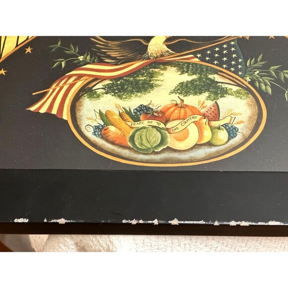 Sweet Land Of Liberty Framed Art Print By Cass Frames Signed Black Stars ** READ - Picture 7 of 12